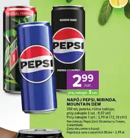Stokrotka Napój Pepsi, Mirinda, Mountain Dew oferta