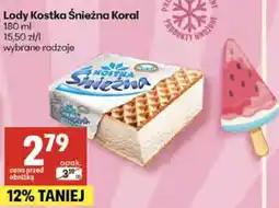Delikatesy Centrum Lody kostka śnieżna koral oferta