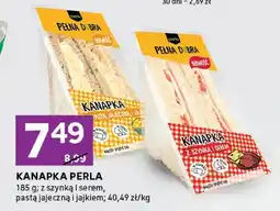 Stokrotka Kanapka perła z szynką krakowską pastą jajeczną i jajkiem oferta