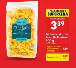 Biedronka Makaron durum farfalle oferta