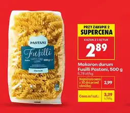 Biedronka Makaron durum fusilli oferta
