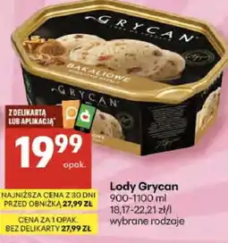 Delikatesy Centrum Lody wybrane rodzaje oferta