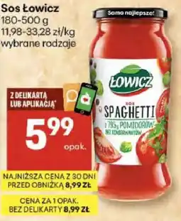 Delikatesy Centrum Sos Spaghetti 17% pomidory i czerwone wino oferta