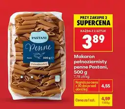 Biedronka Makaron pełnoziarnisty penne oferta
