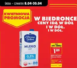 Biedronka Mleko UHT 0,5% oferta