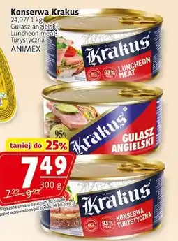 Prim Market Konserwa Krakus Gulasz angielski, Luncheon meat, Turystyczna oferta