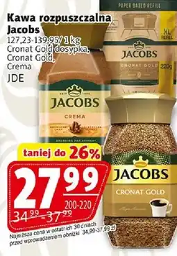 Prim Market Kawa rozpuszczalna Jacobs Cronat Gold dosypka, Crema oferta