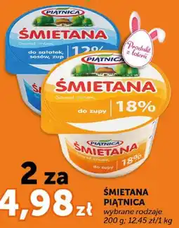ABC Śmietana Piątnica wybrane rodzaje oferta
