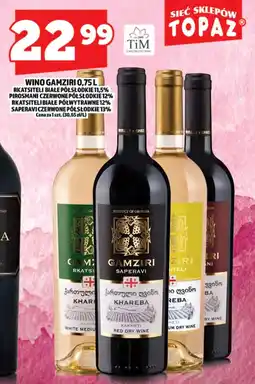 Topaz Wino półwytrawne Gamziri oferta