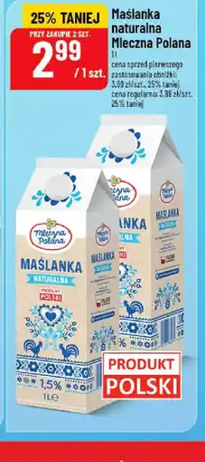 Polomarket Mleczna Polana Maślanka naturalna oferta