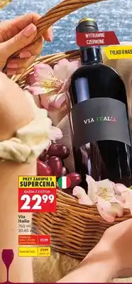 Biedronka Wino czerwone Via Italia oferta