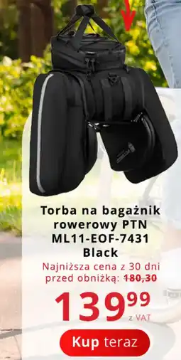 Poczta Polska Torba na bagażnik rowerowy PTN ML11-EOF-7431 Black oferta