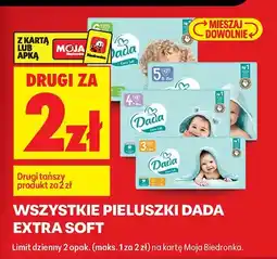 Biedronka Pieluchy Extra Soft różne rozmiary oferta