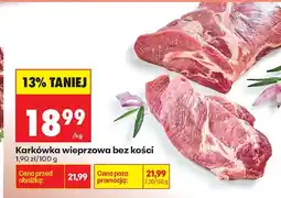 Biedronka Karkówka wieprzowa bez kości oferta