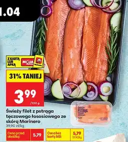 Biedronka Filet z pstrąga tęczowego łososiowego ze skórą oferta