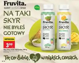 Biedronka Jogurt pitny skyr matcha oferta