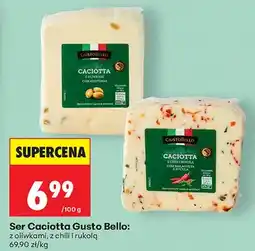 Biedronka Ser caciotta z oliwkami oferta