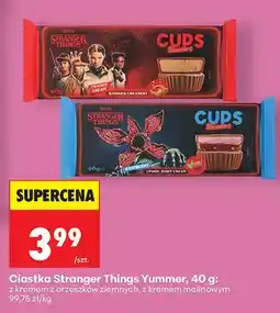 Biedronka Ciastka Yummer z orzeszków ziemnych, z kremem malinowym oferta