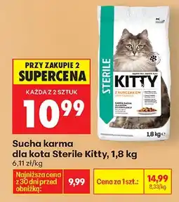 Biedronka Sucha karma dla kota z kurczakiem oferta