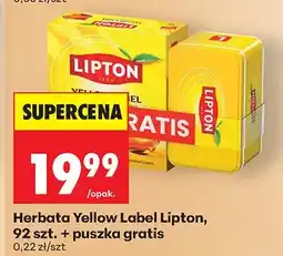 Biedronka Herbata Yellow Label 92szt. + puszka gratis oferta