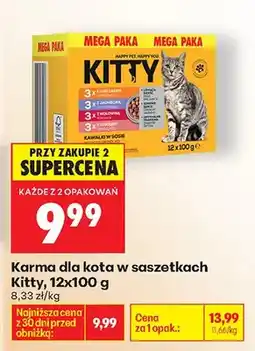 Biedronka Karma dla kota w saszetkach mega paka oferta