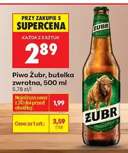 Biedronka Piwo butelka zwrotna oferta