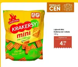 Biedronka Mini krakersy ser i cebula oferta
