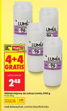 Biedronka Wkład olejowy do zniczy Lumia oferta
