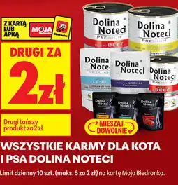 Biedronka WSZYSTKIE KARMY DLA KOTA I PSA DOLINA NOTECI oferta