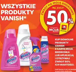 Biedronka Wszystkie produkty vanish oferta