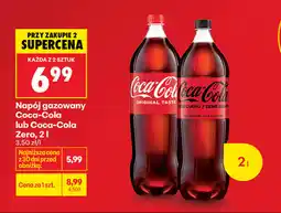 Biedronka Napój gazowany Coca-Cola lub Coca-Cola Zero oferta