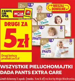 Biedronka WSZYSTKIE PIELUCHOMAJTKI DADA PANTS EXTRA CARE oferta