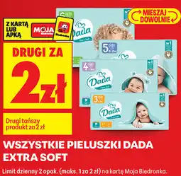 Biedronka WSZYSTKIE PIELUSZKI DADA EXTRA SOFT oferta