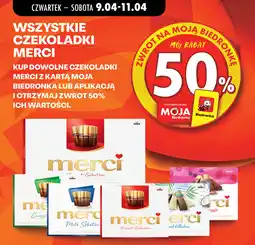 Biedronka WSZYSTKIE CZEKOLADKI MERCI oferta