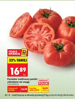 Biedronka Pomidor malinowy polski oferta
