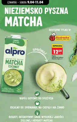 Biedronka Napój kokosowo-sojowy Matcha Alpro oferta