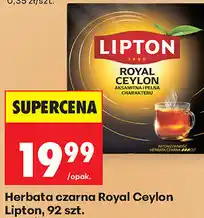 Biedronka Herbata czarna Royal Ceylon Lipton, 92 szt oferta