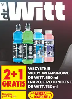 Biedronka WSZYSTKIE WODY WITAMINOWE DR WITT, 550 ml I NAPOJE IZOTONICZNE DR WITT, 750 ml oferta