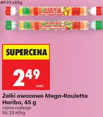 Biedronka Żelki owocowe Mega-Roulette Haribo oferta