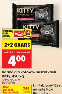 Biedronka Karma dla kotów w saszetkach Kitty oferta