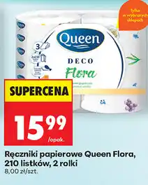 Biedronka Ręczniki papierowe Queen Flora, 210 listków, 2 rolki oferta