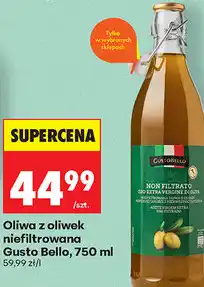 Biedronka Oliwa z oliwek niefiltrowana Gusto Bello oferta