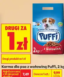 Biedronka Karma dla psa z wołowiną Puffi oferta