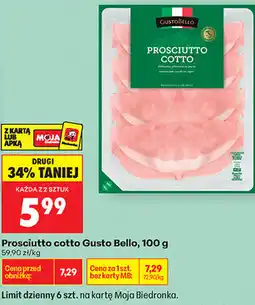 Biedronka Prosciutto cotto Gusto Bello oferta