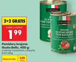 Biedronka Pomidory krojone Gusto Bello oferta