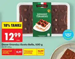Biedronka Deser tiramisu Gusto Bello oferta