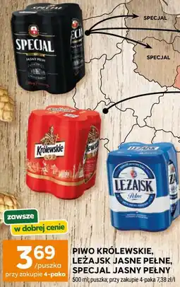 Stokrotka PIWO KRÓLEWSKIE, LEŻAJSK JASNE PEŁNE, SPECJAL JASNY PEŁNY oferta