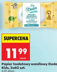 Biedronka Papier toaletowy waniliowy Dada Kids, 3x60 szt oferta