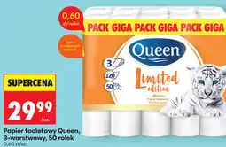 Biedronka Papier toaletowy Queen, 3-warstwowy, 50 rolek oferta