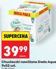 Biedronka Chusteczki nawilżane Dada Aqua, 9x52 szt oferta